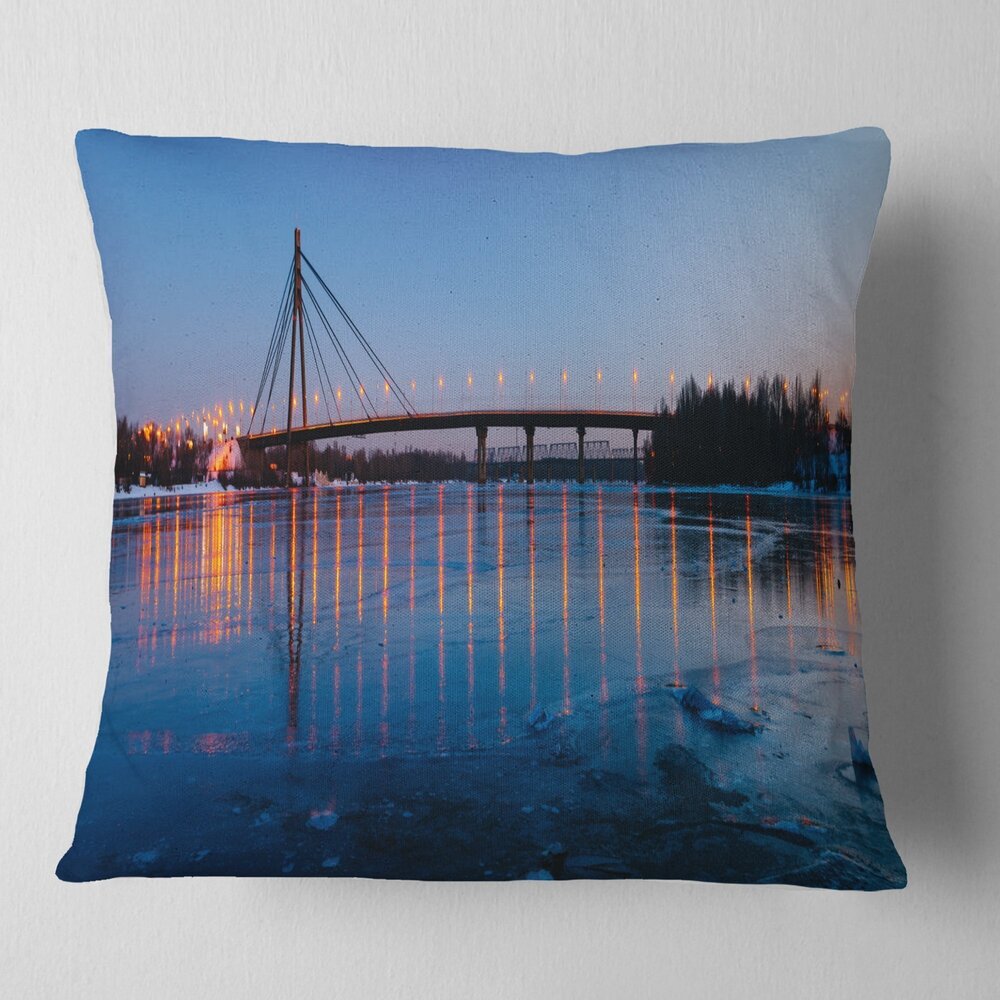 3435 Designart Moscow Bridge in Kiev Panorama' Cityscape Throw Living Room